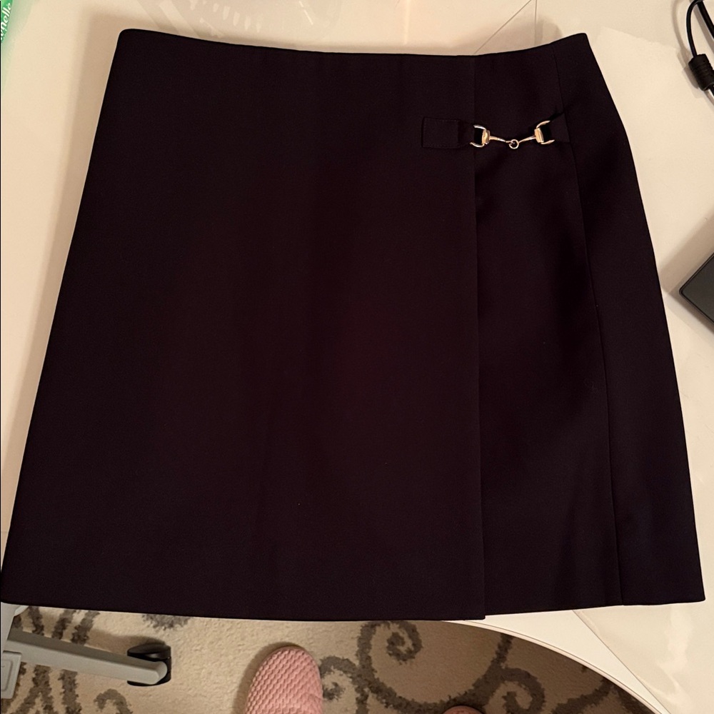 Ever New Black Mini Skirt with Gold Accent - Picture 2 of 10
